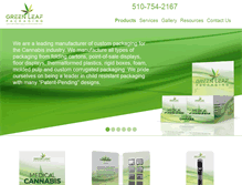Tablet Screenshot of greenleafpackaging.com